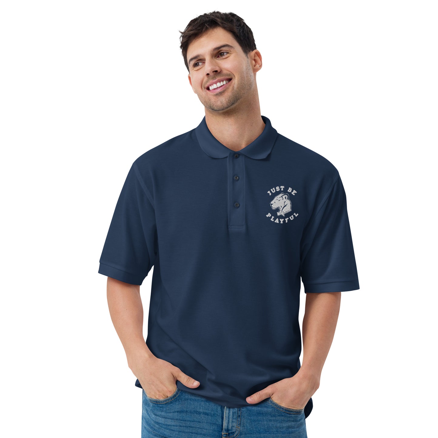 Just Be Playful Men's Premium Polo