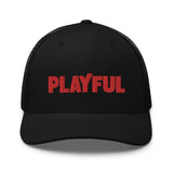 Playful Skateboarder (Red) Trucker Cap