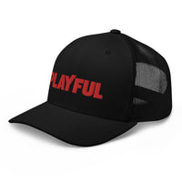 Playful Skateboarder (Red) Trucker Cap