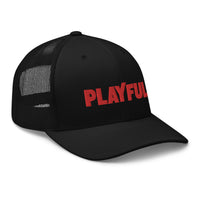 Playful Skateboarder (Red) Trucker Cap