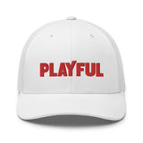 Playful Skateboarder (Red) Trucker Cap