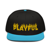 Playful Fire (Yellow) Snapback Hat