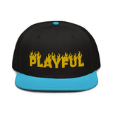 Playful Fire (Yellow) Snapback Hat