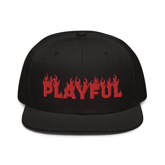 Playful (Red) Snapback Hat
