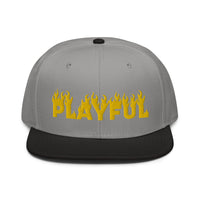 Playful Fire (Yellow) Snapback Hat