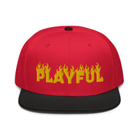 Playful Fire (Yellow) Snapback Hat