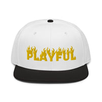Playful Fire (Yellow) Snapback Hat