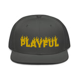 Playful Fire (Yellow) Snapback Hat