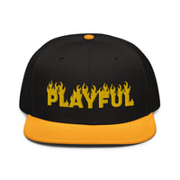 Playful Fire (Yellow) Snapback Hat