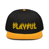 Playful Fire (Yellow) Snapback Hat