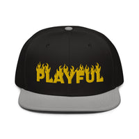 Playful Fire (Yellow) Snapback Hat