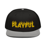 Playful Fire (Yellow) Snapback Hat