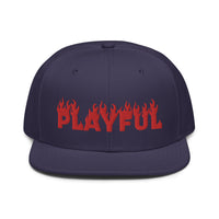 Playful (Red) Snapback Hat
