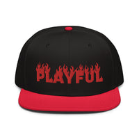 Playful (Red) Snapback Hat