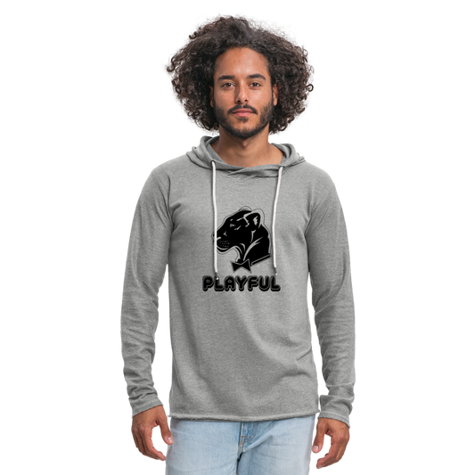 Unisex Lightweight Terry Hoodie - heather gray