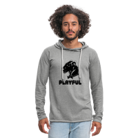Unisex Lightweight Terry Hoodie - heather gray