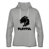 Unisex Lightweight Terry Hoodie - heather gray