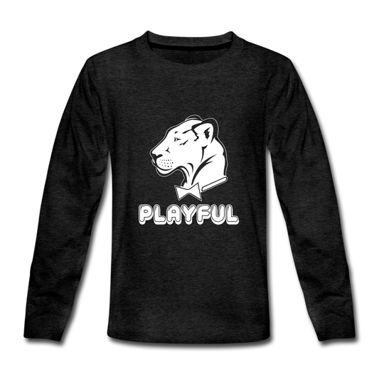 Kids' Premium Long Sleeve T-Shirt - charcoal grey