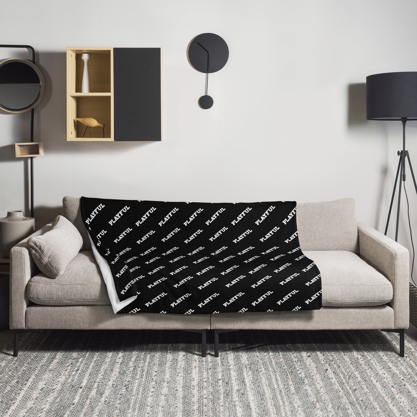 Playful AOP Throw Blanket