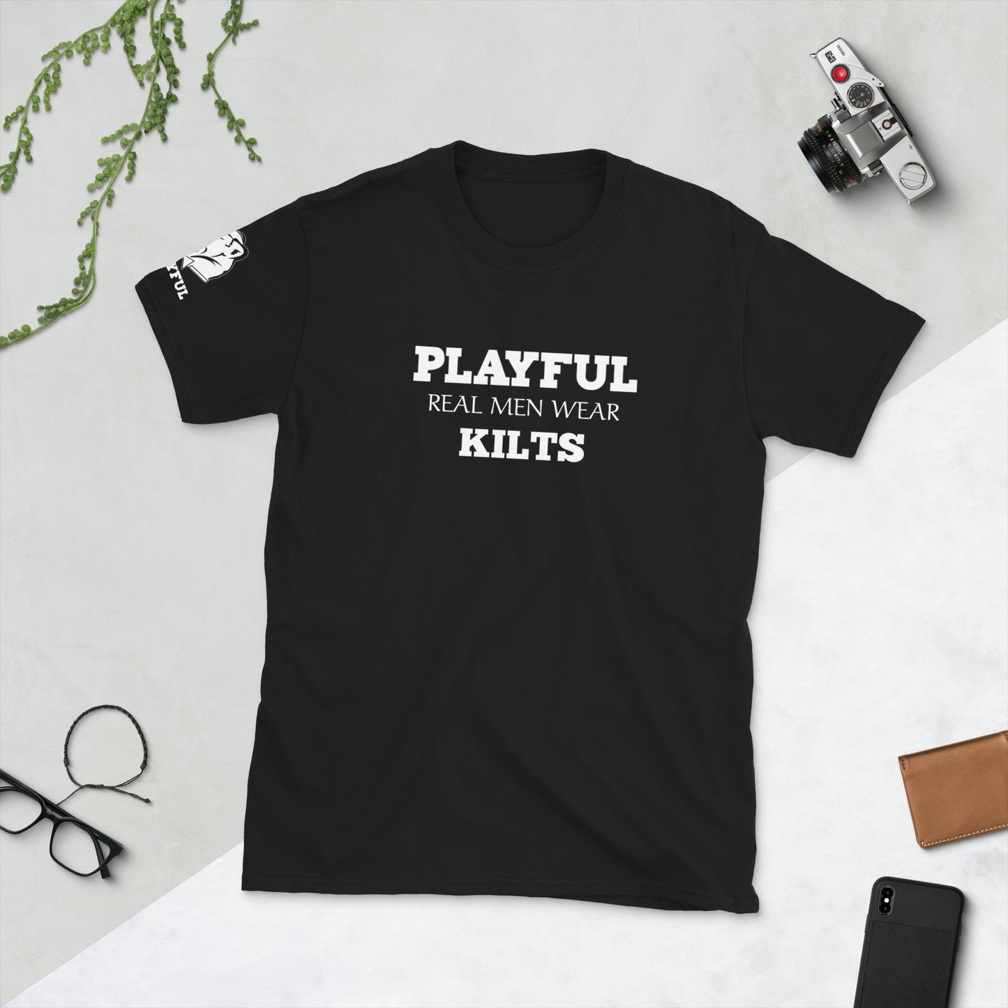 Playful Real Men Wear Kilts Tee