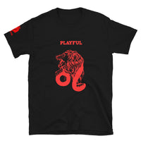 Playful Leo (Red) (Unisex) T-Shirt