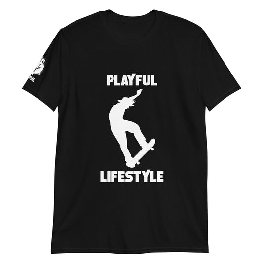 Playful Skateboarder (Unisex) T-Shirt