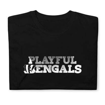 Playful Bengals (BLK/White) (Unisex) T-Shirt