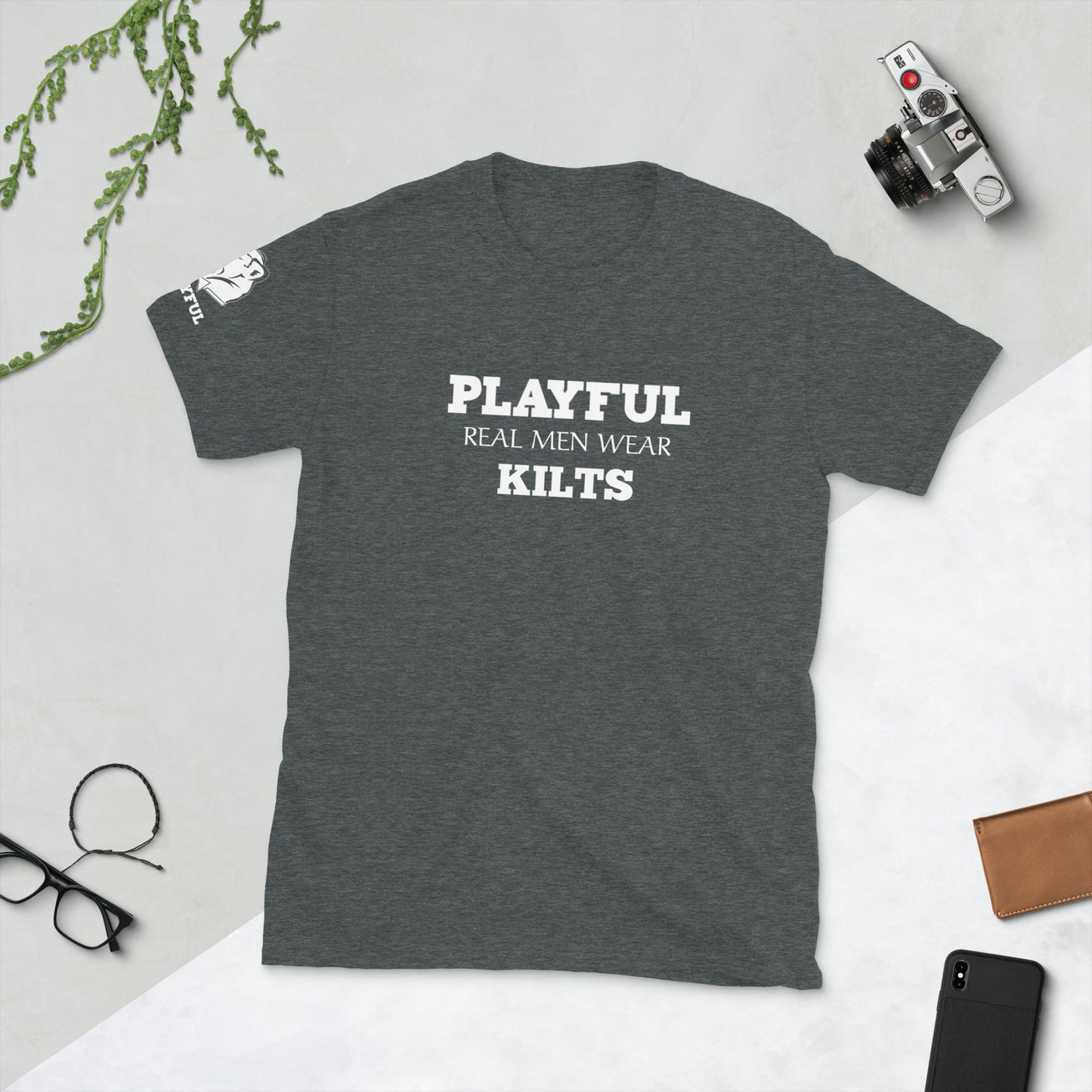 Playful Real Men Wear Kilts Tee