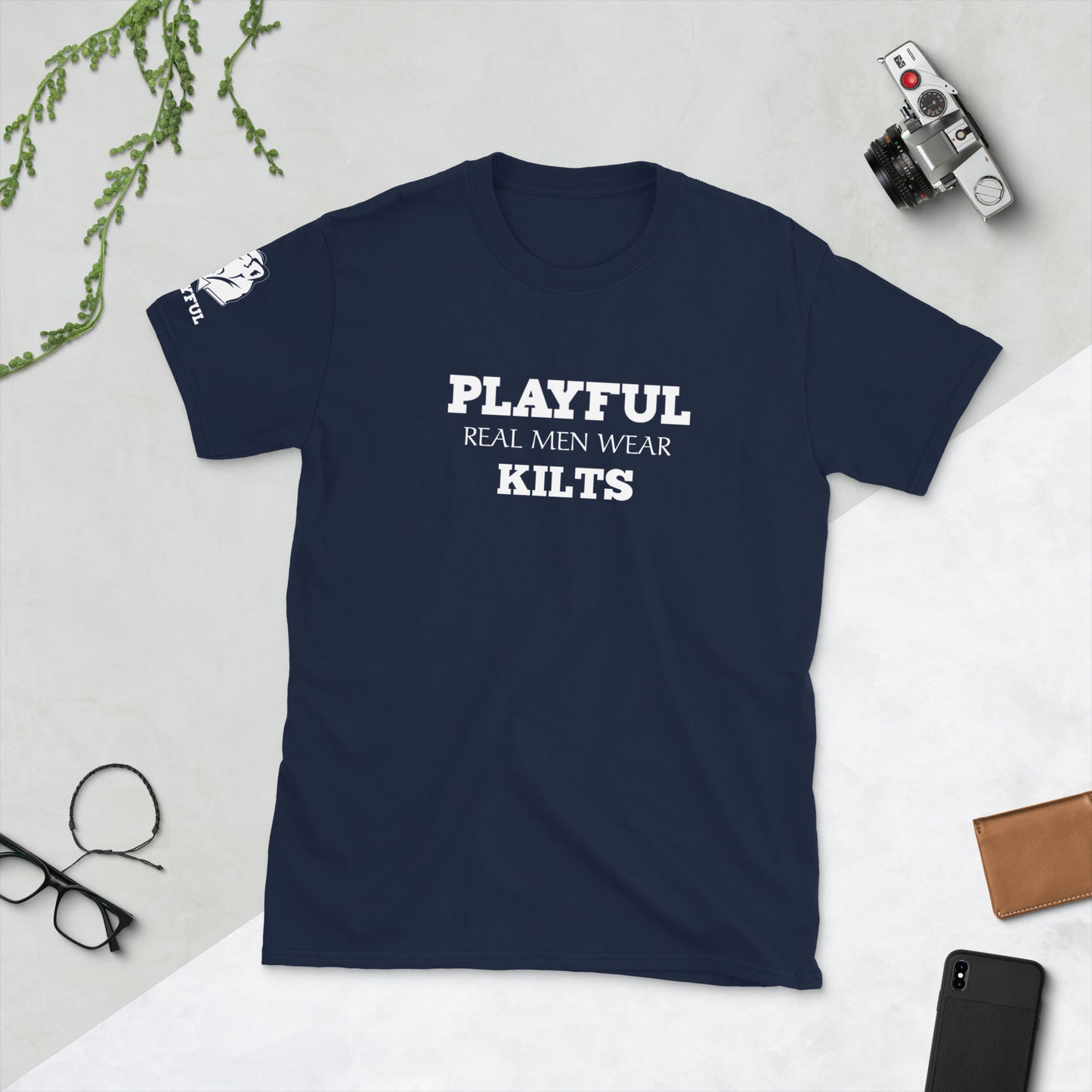Playful Real Men Wear Kilts Tee