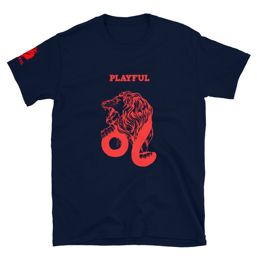 Playful Leo (Red) (Unisex) T-Shirt