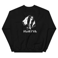 Playful Bengals (BLK/White) (Unisex) Sweatshirt
