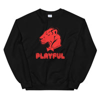 Playful Bubble Red Logo (Unisex) Sweatshirt