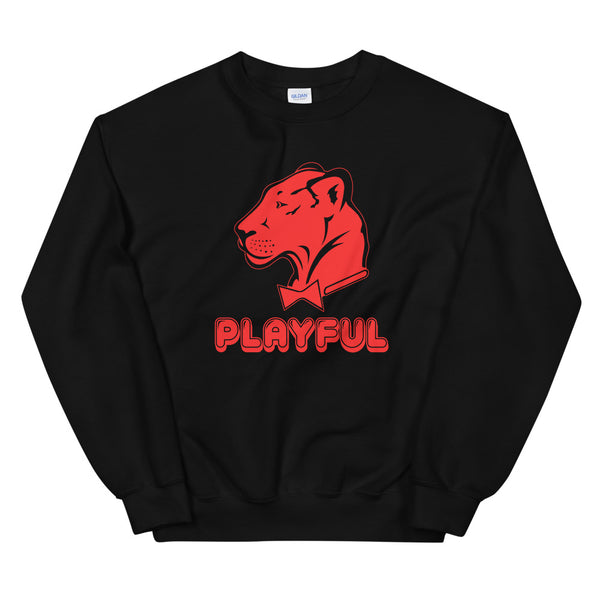Playful Bubble Red Logo (Unisex) Sweatshirt