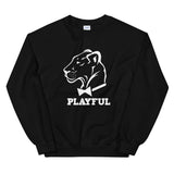 Playful Classic White Logo (Unisex) Sweatshirt