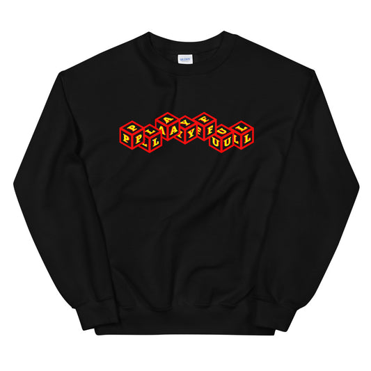 Playful 3D 3x Playful Red & Yellow (Unisex) Sweatshirt