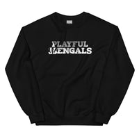 Playful Bengals (BLK/White) (Unisex) Sweatshirt