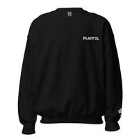 Playful Embroidered (Unisex) Sweatshirt