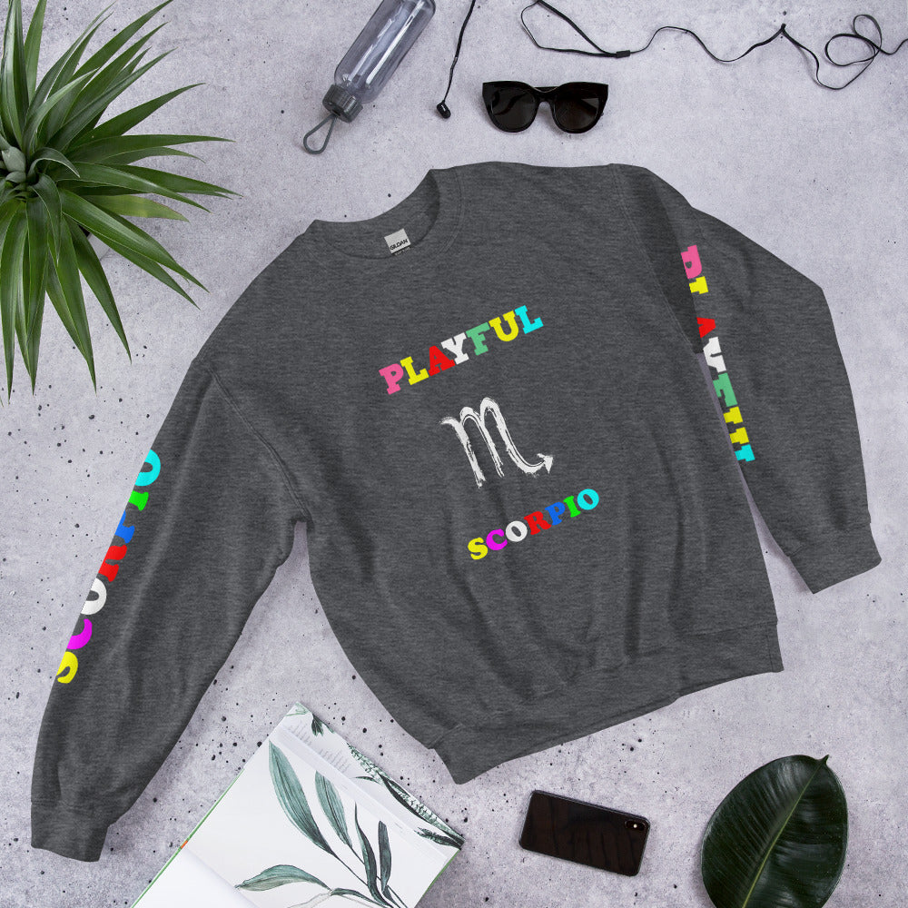 Playful Scorpio (Unisex) Sweatshirt