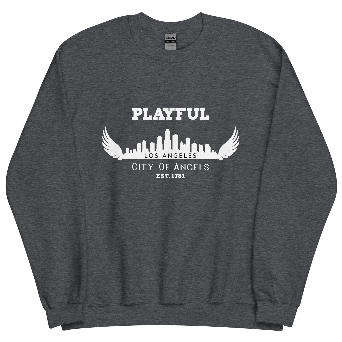 Playful Los Angeles City of Angels (Unisex) Sweatshirt