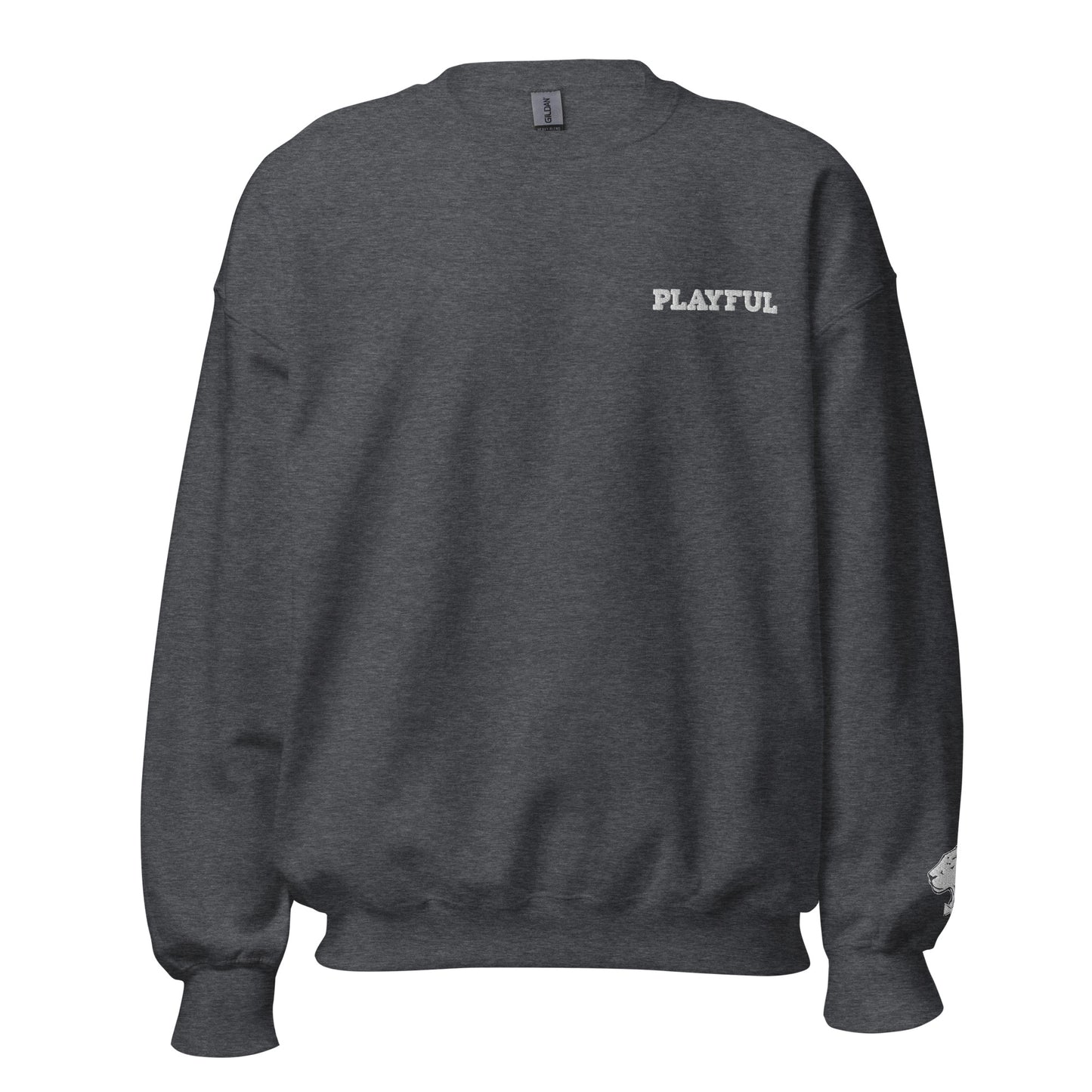 Playful Embroidered (Unisex) Sweatshirt
