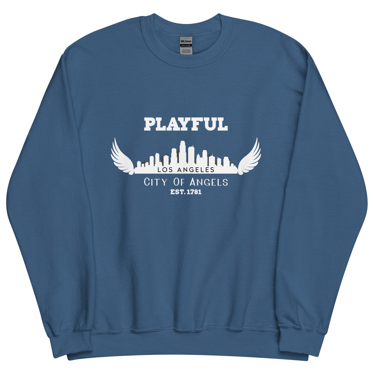 Playful Los Angeles City of Angels (Unisex) Sweatshirt