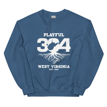 Playful WV - White (Unisex) Sweatshirt