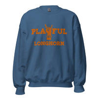 Playful Longhorn (Unisex) Sweatshirt