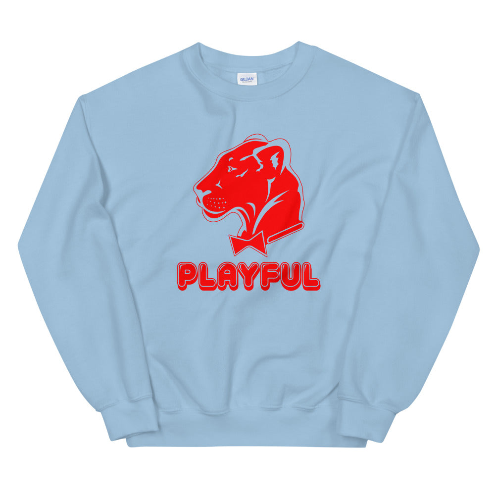 Playful Bubble Red Logo (Unisex) Sweatshirt