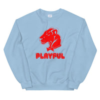 Playful Bubble Red Logo (Unisex) Sweatshirt