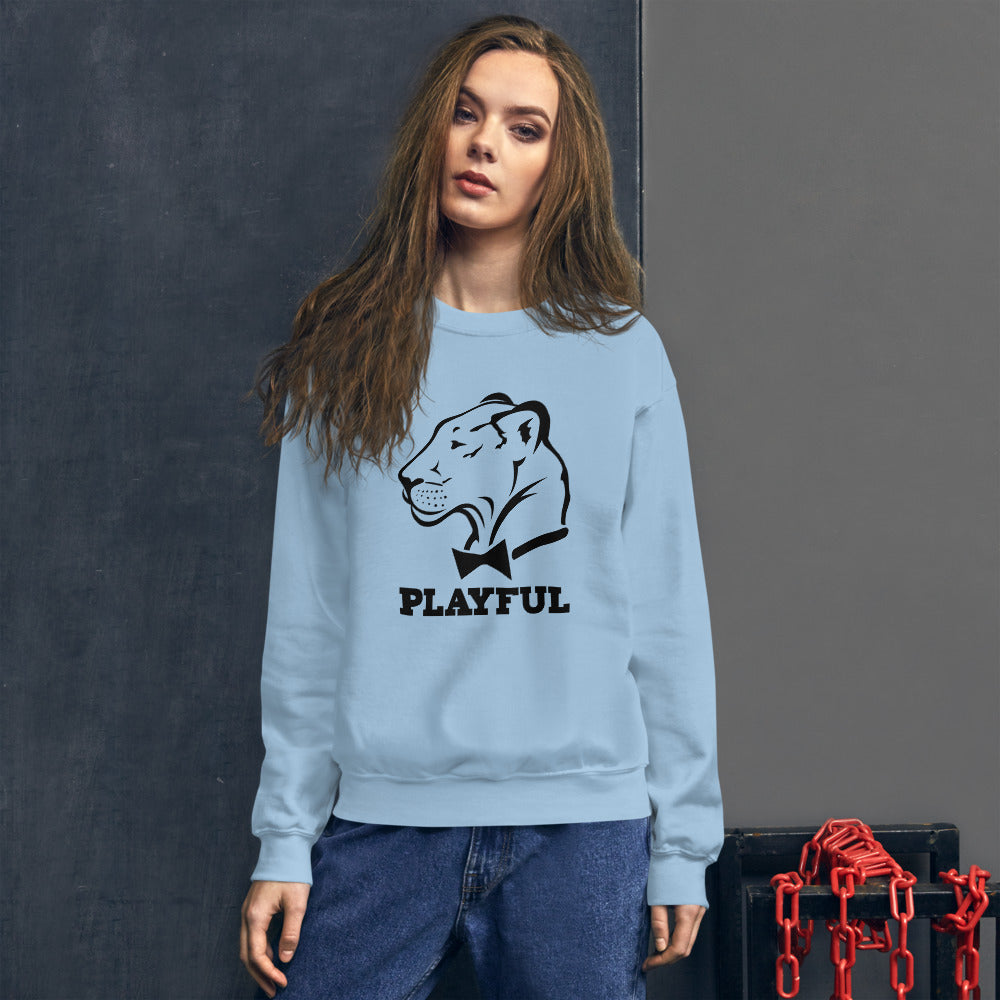 Playful Classic Black Logo (Unisex) Sweatshirt