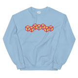 Playful 3D 3x Playful Red & Yellow (Unisex) Sweatshirt
