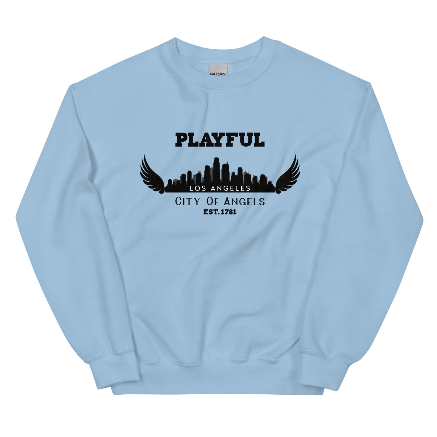 Playful Los Angeles City of Angels (Unisex) Sweatshirt