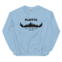 Playful Los Angeles City of Angels (Unisex) Sweatshirt