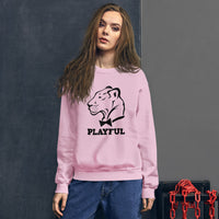 Playful Classic Black Logo (Unisex) Sweatshirt